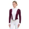 Cavalliera Women's Queen Long Sleeve Show Shirt - Aubergine -The Equestrian Shop 496506 800 800
