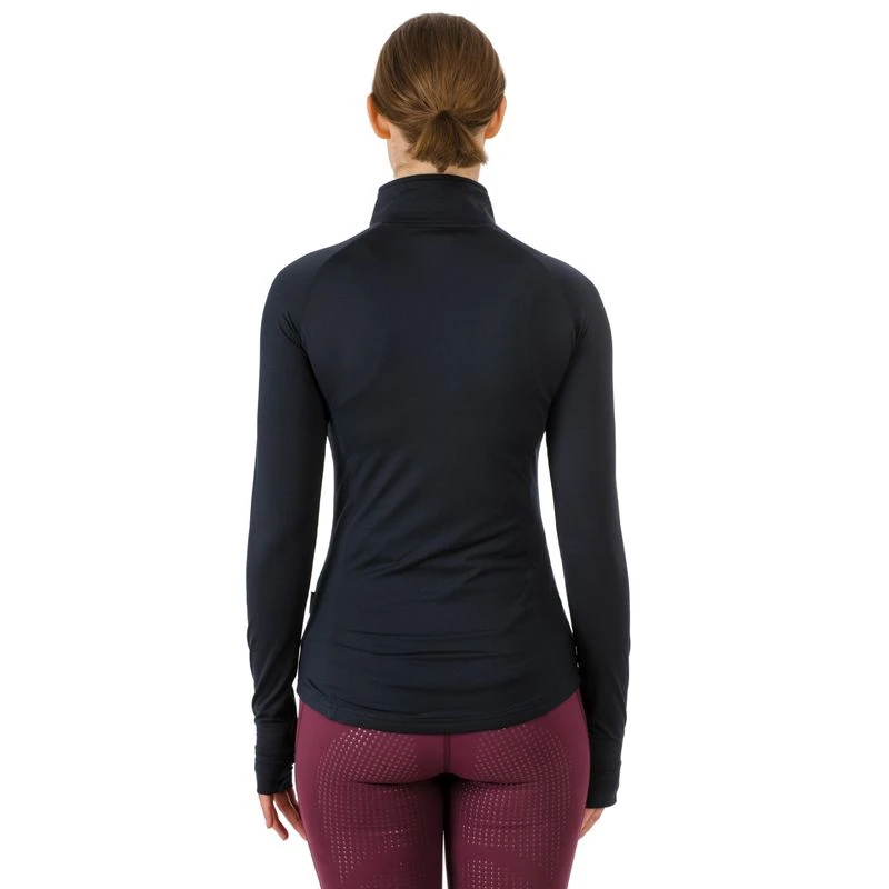 Horseware Women's Tara Tech Zip Top - Navy 4 Horseware Women's Tara Tech Zip Top - Navy - Image 2