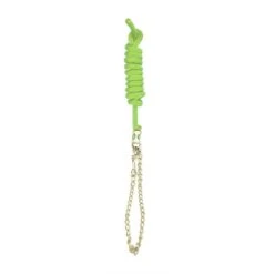 Perri's 5/8" Nylon Lead W/Chain - Lime Green
