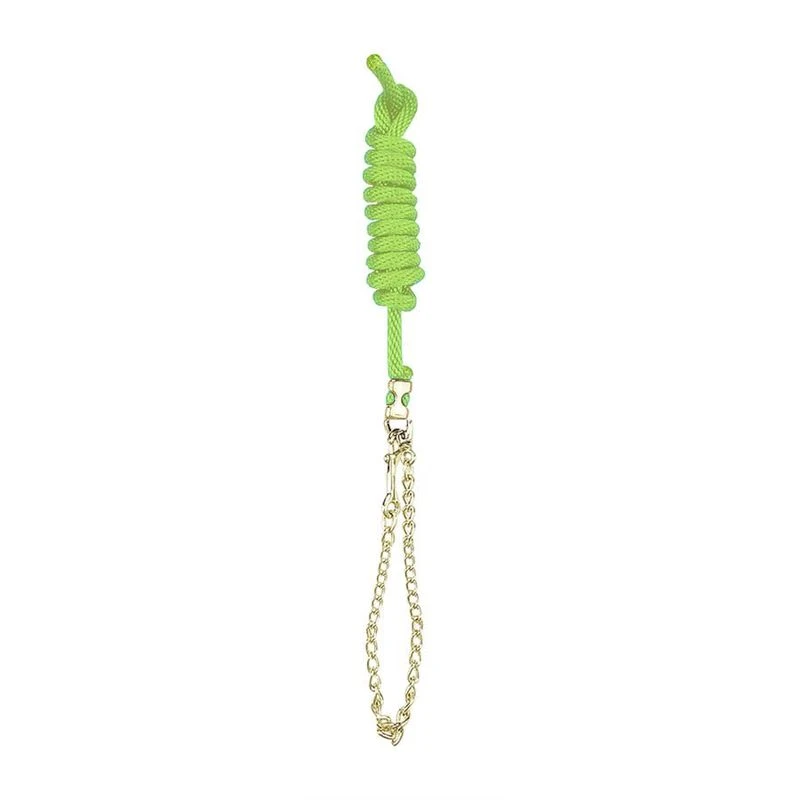 Perri's 5/8" Nylon Lead W/Chain - Lime Green 3 Perri's 5/8" Nylon Lead W/Chain - Lime Green