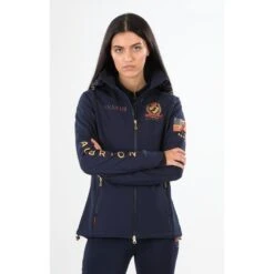Shires Aubrion Women's Team Softshell Jacket - Navy -The Equestrian Shop 502429 800 800