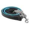 Perri's Metallic Padded Lead W/Chain - Black/Turquoise -The Equestrian Shop 503226 800 800