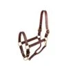 Perri's 1" Leather Show Halter - Chestnut/Chrome 1 Perri's 1" Leather Show Halter - Chestnut/Chrome -The Equestrian Shop 504145 800 800
