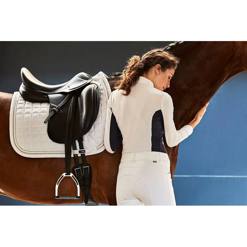 Catago FIR-Tech Elegant Dressage Pad - White 4 Catago FIR-Tech Elegant Dressage Pad - White - Image 2