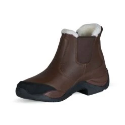 Horze Women's Copenhagen Waterproof Winter Paddock Boots - Dark Brown -The Equestrian Shop 505727 800 800