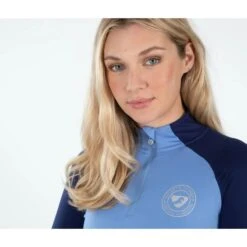 Shires Aubrion Women's Newbury Long Sleeve Sun Shirt - Sky Blue -The Equestrian Shop 513118 800 800
