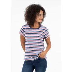 Shires Aubrion Women's Croxley Tee Shirt - Stripe 13 Shires Aubrion Women's Croxley Tee Shirt - Stripe -The Equestrian Shop 513189 800 800