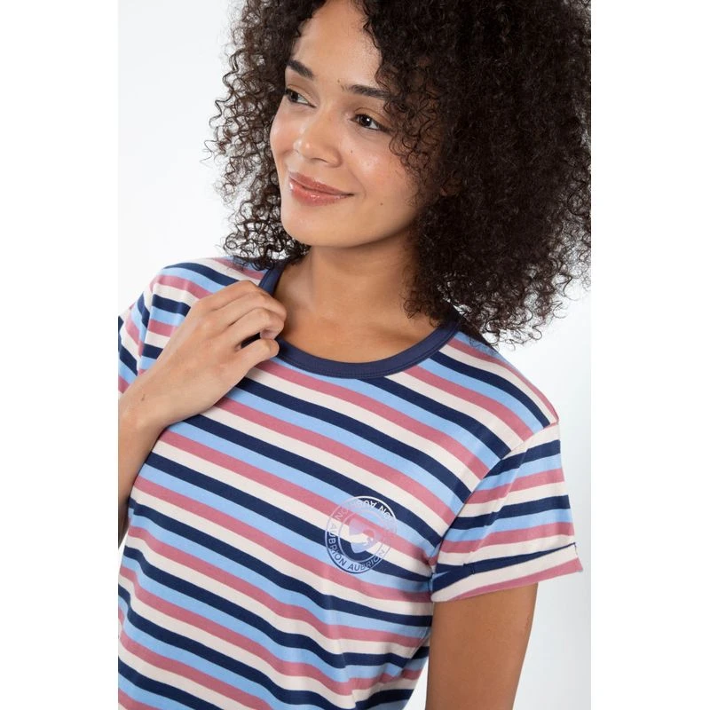 Shires Aubrion Women's Croxley Tee Shirt - Stripe 8 Shires Aubrion Women's Croxley Tee Shirt - Stripe - Image 6