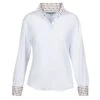 Ovation Women's Jorden Full Snap Show Shirt - White/Confetti Dots -The Equestrian Shop 516704 800 800