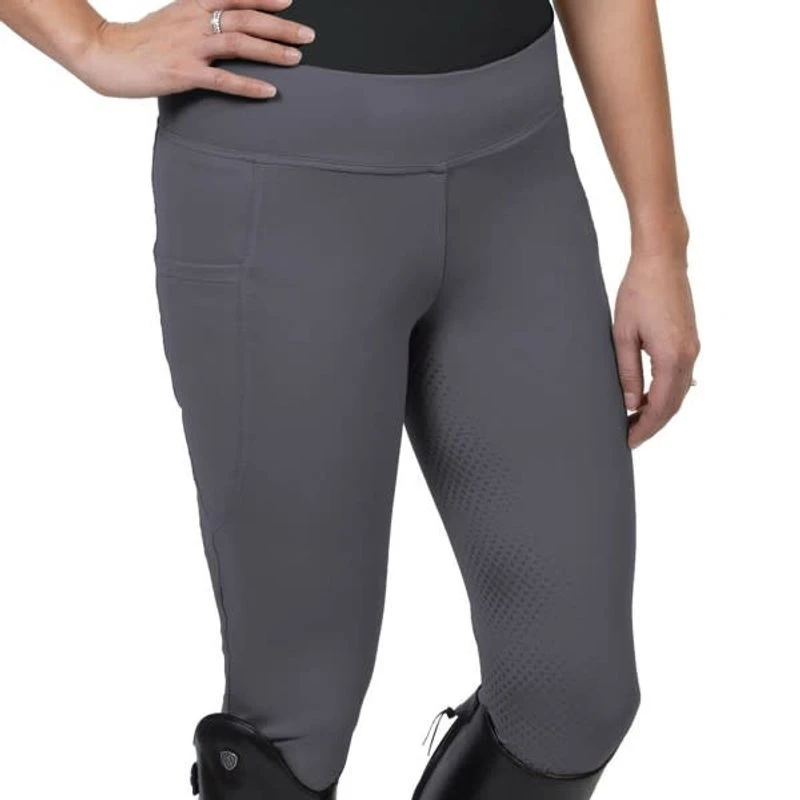 Ovation Women's Signature Full Seat Flexion Tights - Storm Grey 3 Ovation Women's Signature Full Seat Flexion Tights - Storm Grey