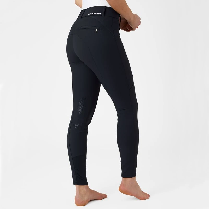 B Vertigo Women's Davina Knee Patch Breeches - Dark Navy 4 B Vertigo Women's Davina Knee Patch Breeches - Dark Navy - Image 2