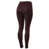 Horze Women's High Waist Full Seat Tights W/Phone Pocket - Maroon Dark Red -The Equestrian Shop 530466 800 800