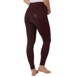 Horze Women's High Waist Full Seat Tights W/Phone Pocket - Maroon Dark Red 8 Horze Women's High Waist Full Seat Tights W/Phone Pocket - Maroon Dark Red -The Equestrian Shop 530468 800 800