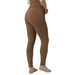 Horze Women's Remy Organic Cotton Full Seat Tights - Bison Dark Brown -The Equestrian Shop 530920 800 800