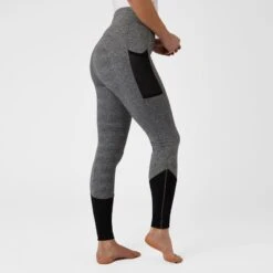 Horze Women's Selena Sporty Riding Tights W/Mesh Lower Leg - Shadow Grey/Ash Gray 9 Horze Women's Selena Sporty Riding Tights W/Mesh Lower Leg - Shadow Grey/Ash Gray -The Equestrian Shop 531116 800 800