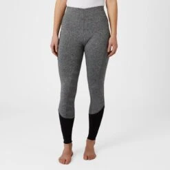 Horze Women's Selena Sporty Riding Tights W/Mesh Lower Leg - Shadow Grey/Ash Gray 10 Horze Women's Selena Sporty Riding Tights W/Mesh Lower Leg - Shadow Grey/Ash Gray -The Equestrian Shop 531117 800 800