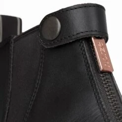 Horze Women's Rose Front Zip Paddock Boots - Black -The Equestrian Shop 533626 800 800