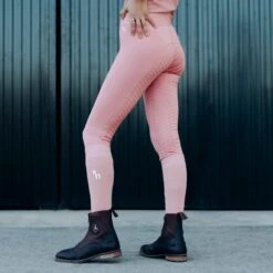 Horze Women's Tessa Full Seat Riding Tights - Rose Tan 9 Horze Women's Tessa Full Seat Riding Tights - Rose Tan -The Equestrian Shop 542978 800 800