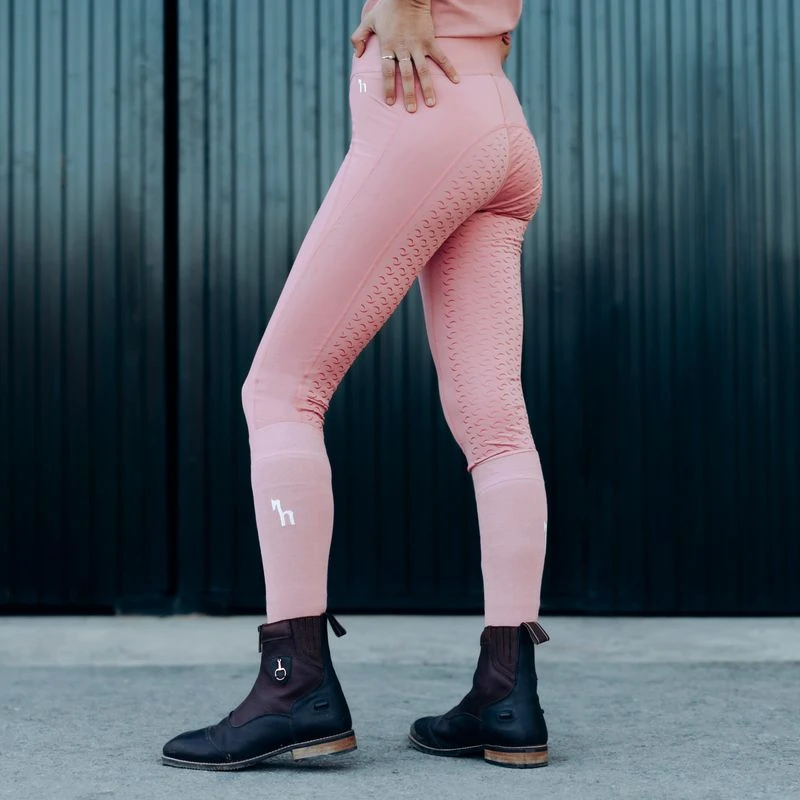 Horze Women's Tessa Full Seat Riding Tights - Rose Tan 5 Horze Women's Tessa Full Seat Riding Tights - Rose Tan - Image 3