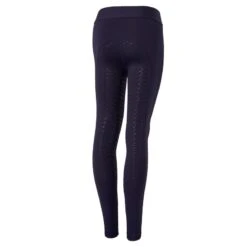 Horze Kids' Tessa Full Seat Riding Tights - Peacoat Dark Blue