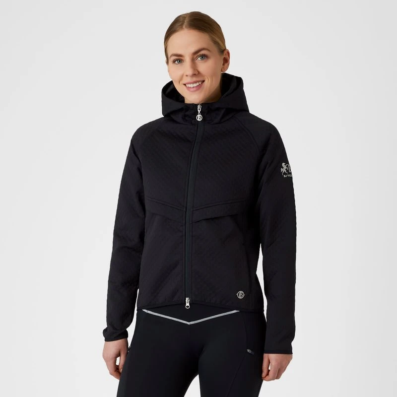 B Vertigo Women's Norah Scuba Tech Hooded Jacket - Dark Navy 7 B Vertigo Women's Norah Scuba Tech Hooded Jacket - Dark Navy - Image 5