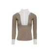 Alessandro Albanese Women's Vilamora Long Sleeve Zip Competition Shirt - Tan -The Equestrian Shop 549923 800 800