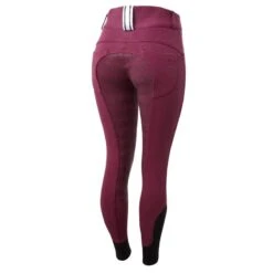 Horze Women's Full Seat Breeches W/Elastic Leg - Potion Purple -The Equestrian Shop 555351 800 800