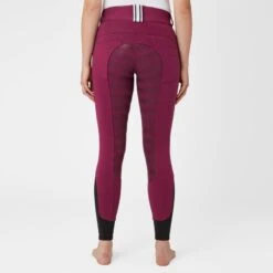Horze Women's Full Seat Breeches W/Elastic Leg - Potion Purple -The Equestrian Shop 555352 800 800
