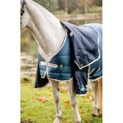 Horseware Eco Liner 200g - Teal Eco Print/Grey -The Equestrian Shop 556338 800 800