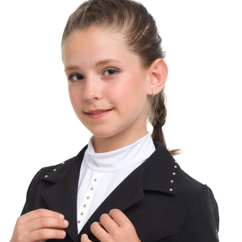 Cavalliera Kids' I Love Crystals Show Jacket - Black/Rose Gold 5 Cavalliera Kids' I Love Crystals Show Jacket - Black/Rose Gold - Image 3