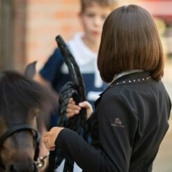 Cavalliera Kids' I Love Crystals Show Jacket - Black/Rose Gold 13 Cavalliera Kids' I Love Crystals Show Jacket - Black/Rose Gold -The Equestrian Shop 558659 800 800