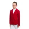 Cavalliera Kids' I Love Crystals Show Jacket - Ruby Red/Silver -The Equestrian Shop 558817 800 800