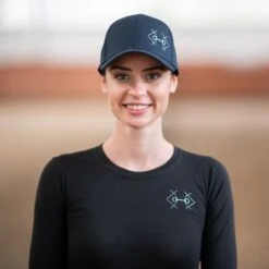 Cavalliera Bit Baseball Cap - Navy Blue -The Equestrian Shop 558900 800 800