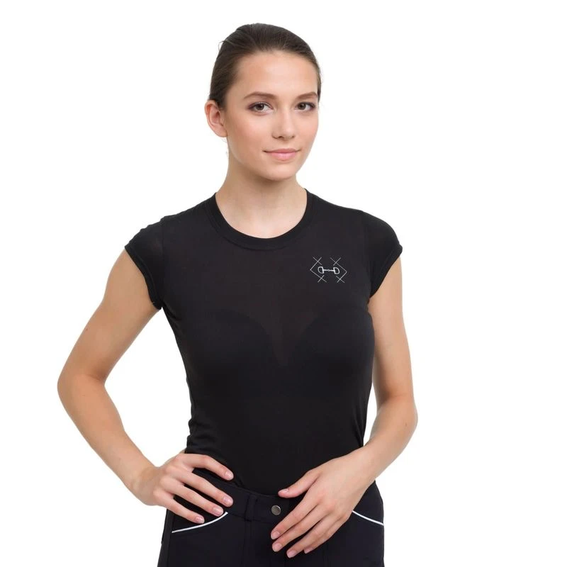 Cavalliera Women's Bit Short Sleeve Tee Shirt - Black 4 Cavalliera Women's Bit Short Sleeve Tee Shirt - Black - Image 2