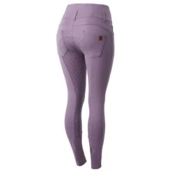 Horze Women's Tara Full Seat Breeches - Grey Ridge Purple