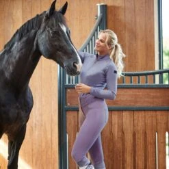 Horze Women's Tara Full Seat Breeches - Grey Ridge Purple 11 Horze Women's Tara Full Seat Breeches - Grey Ridge Purple -The Equestrian Shop 563480 800 800