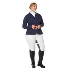 Kerrits Women's Stretch Competitor Koat 4 Snap - Navy -The Equestrian Shop 567400 800 800