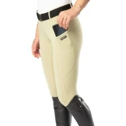 Kerrits Women's Ice Fil Full Seat Tech Tights - Tan -The Equestrian Shop 568428 800 800
