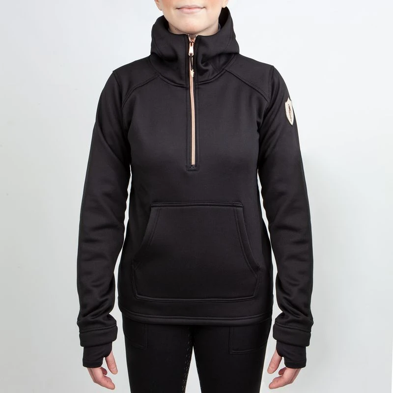 Irideon Women's Fjord Fleece Hoodie - Black 4 Irideon Women's Fjord Fleece Hoodie - Black - Image 2