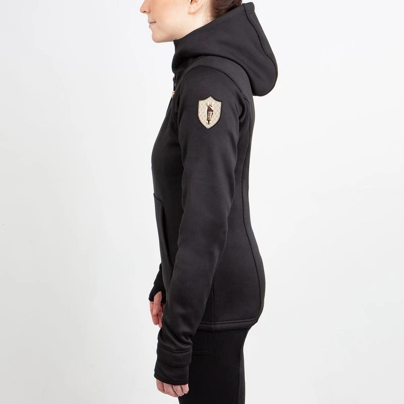 Irideon Women's Fjord Fleece Hoodie - Black 5 Irideon Women's Fjord Fleece Hoodie - Black - Image 3