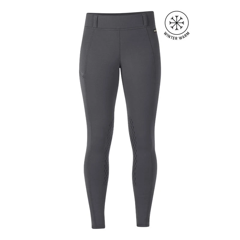 Kerrits Women's Power Stretch Knee Patch Pocket Tights - Shadow 3 Kerrits Women's Power Stretch Knee Patch Pocket Tights - Shadow