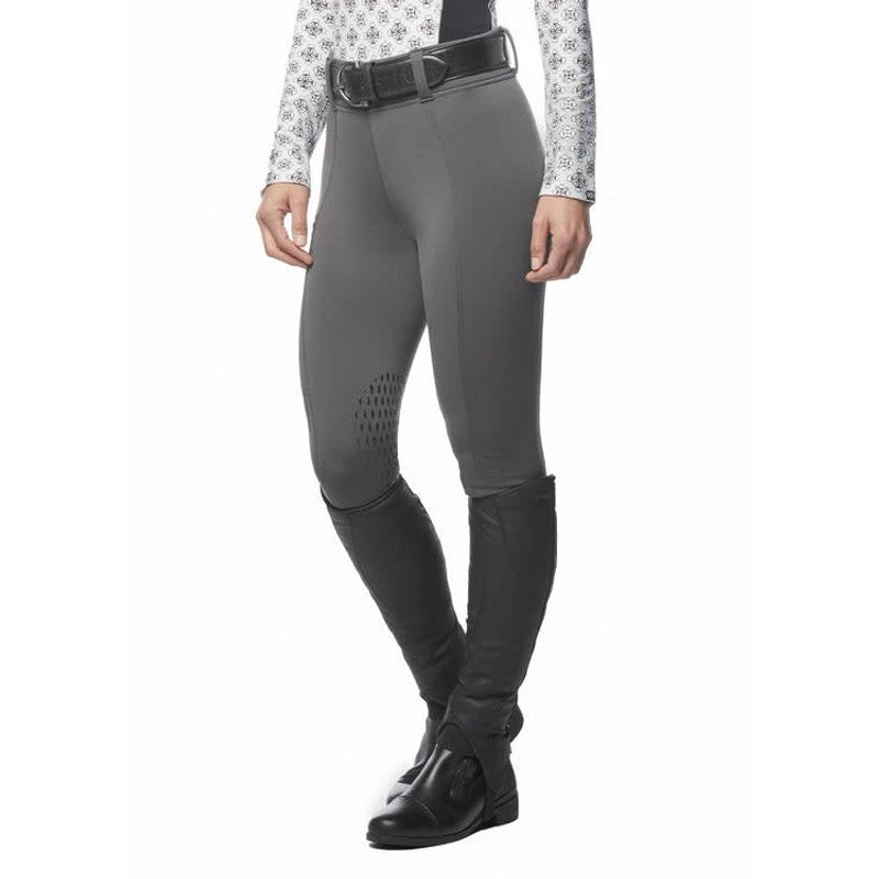 Kerrits Women's Power Stretch Knee Patch Pocket Tights - Shadow 6 Kerrits Women's Power Stretch Knee Patch Pocket Tights - Shadow - Image 4