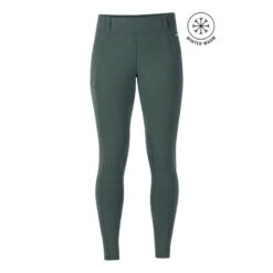 Kerrits Women's Power Stretch Knee Patch Pocket Tights - Spruce