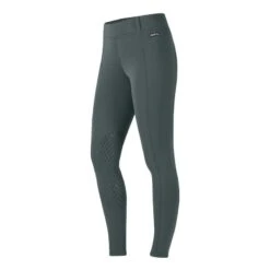 Kerrits Women's Power Stretch Knee Patch Pocket Tights - Spruce -The Equestrian Shop 578236 800 800