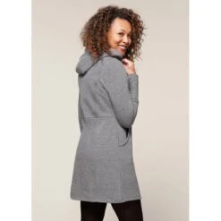 EQL Women's Weekender Fleece Hoodie Dress - Heather Grey -The Equestrian Shop 582453 800 800