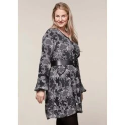 EQL Women's Ecovero Boheme Tunic Dress - Black Patchwork Paisley -The Equestrian Shop 582616 800 800