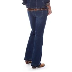 EQL Women's In Motion Bootcut Jean W/Raw Hem - Midnight Wash -The Equestrian Shop 584676 800 800
