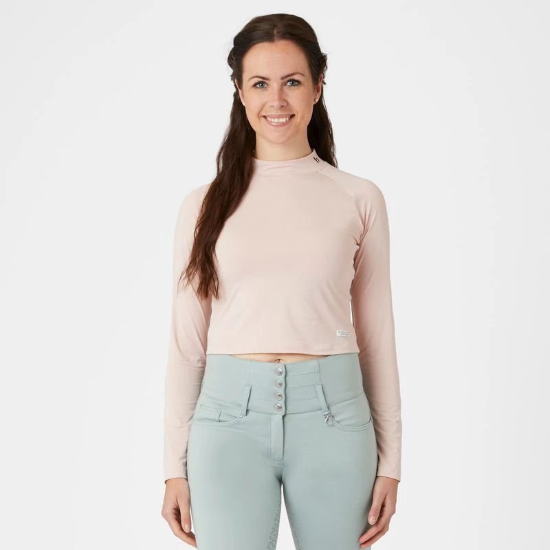 Horze Women's Gabriela UV Pro Cooling Sun Crop Top - Potpourri 7 Horze Women's Gabriela UV Pro Cooling Sun Crop Top - Potpourri - Image 5