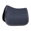 Horze Glarus Quick Dry Dressage Saddle Pad With Rose Gold Braid Piping - Iron Gate Grey -The Equestrian Shop 590318 800 800