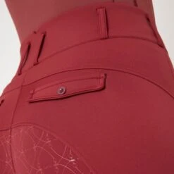 Horze Women's Ingrid Full Seat Breeches - Merlot -The Equestrian Shop 590689 800 800